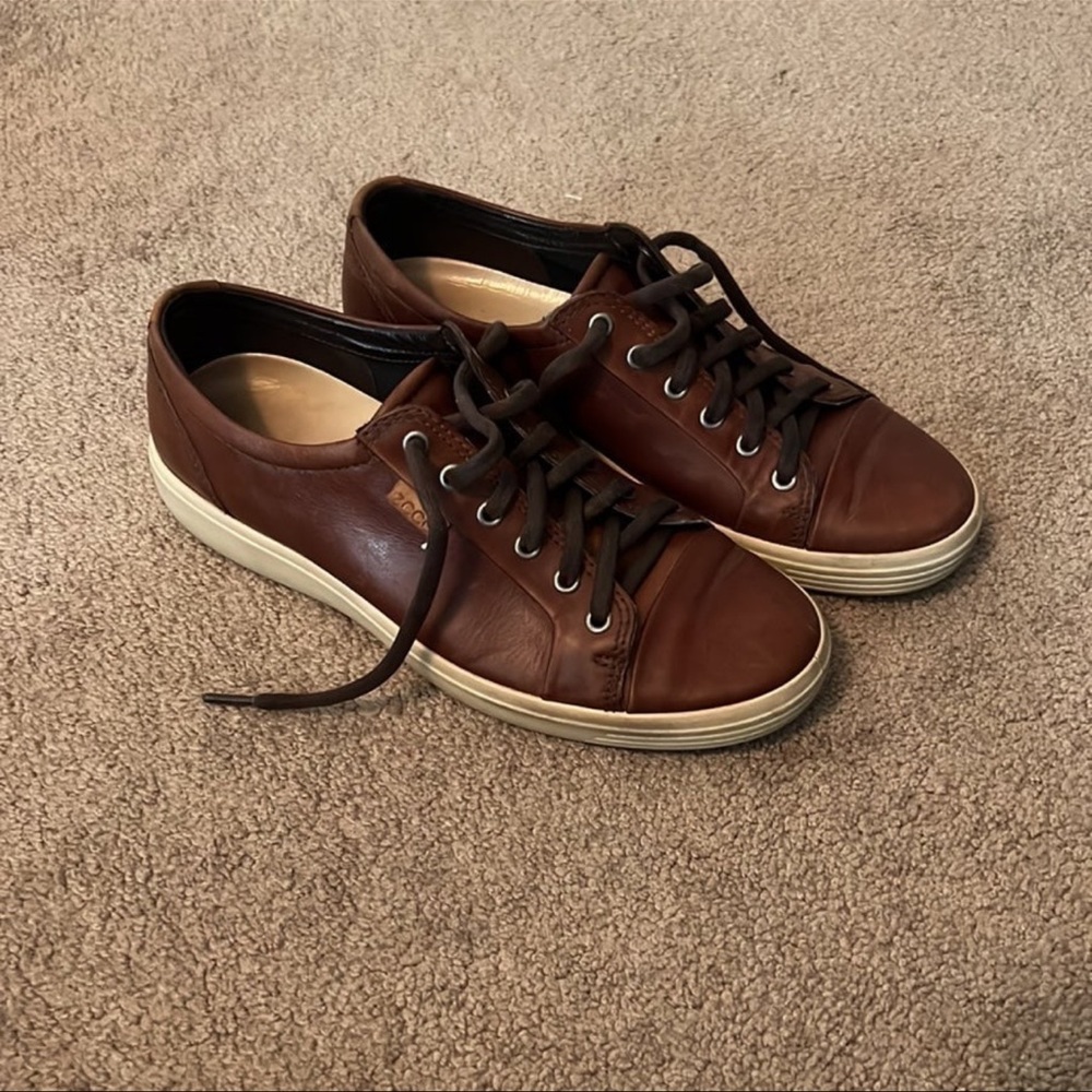 Leather ECCO 42 Mens Shoes - Soft
